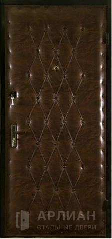 Фото «Коричневая входная дверь с винилискожей №17»