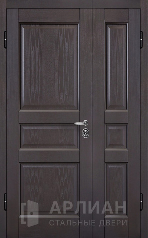 Фото №2 «Железная двухстворчатая дверь серого цвета Графит №8»