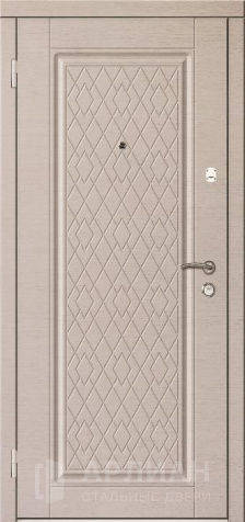 Фото №2 « Металлическая дверь  с порошковым напылением с отделкой цвета слоновая кость №102»