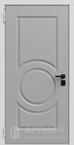 Фото №2 «Входная стальная дверь с темной отделкой снаружи №770»